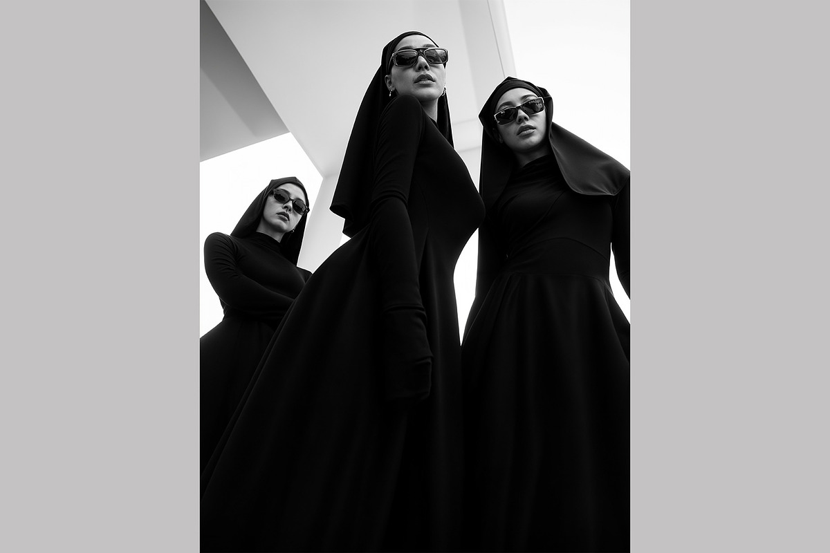 Modern Nun Fashion, a Person Illustration by StockVerse Creative (Photo 4 of 4)