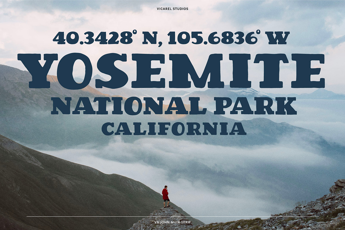 VS John Muir Serif Vintage Font, a Slab Serif Font by Vicarel Studios (Photo 5 of 12)