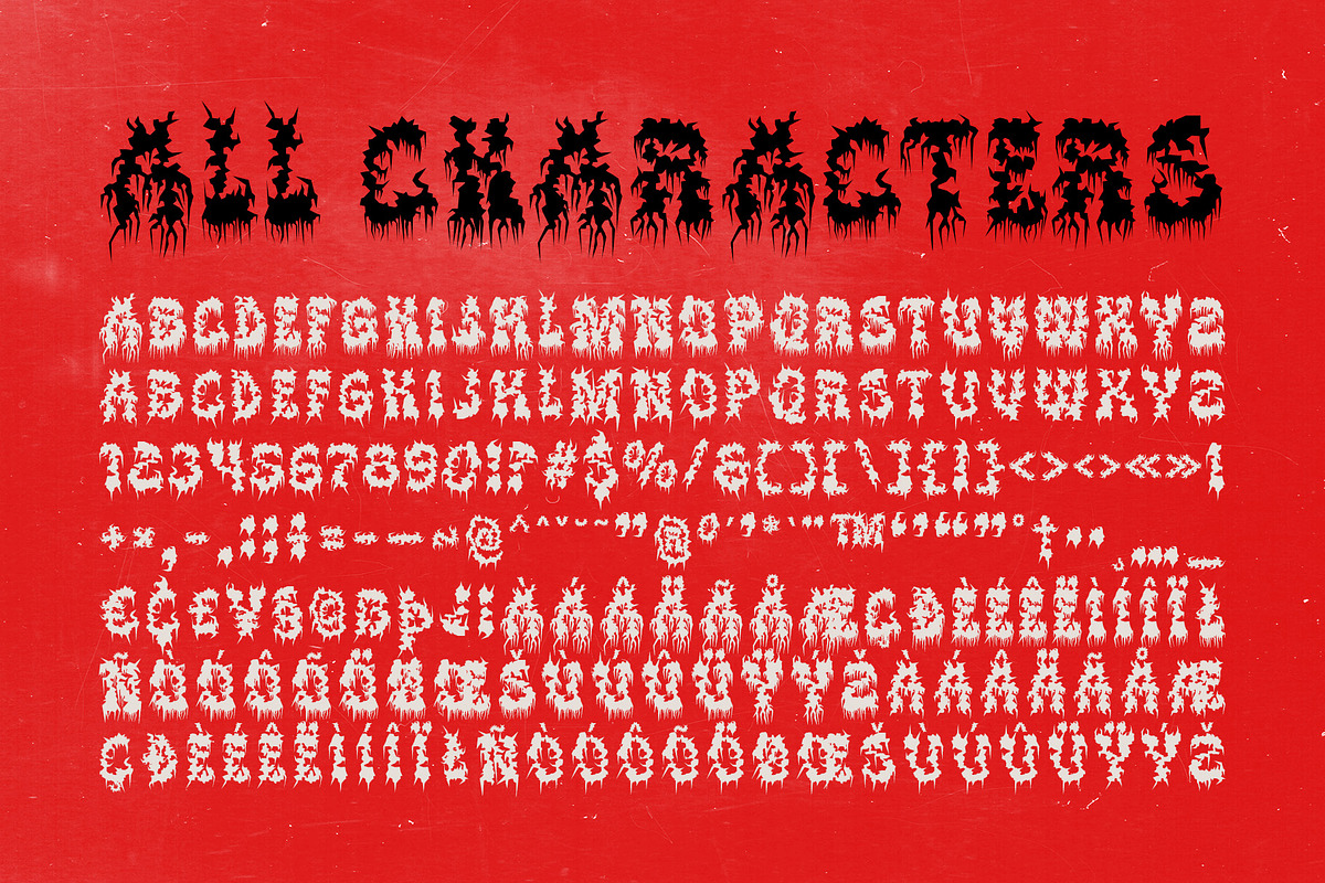 CS Cannibal – Black Metal Font, a Blackletter Font by Craft Supply Co. (Photo 8 of 8)