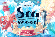 vector SET Sea mood, an Animal Illustration by WINDmade (Thumbnail 1 of 6)