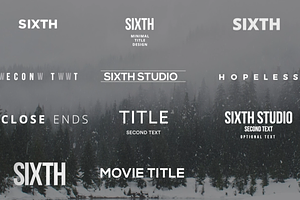 Minimalist Titles For Premiere Pro