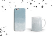 Grey Ombre Watercolor Backgrounds, a Texture Graphic by KitsPix (Thumbnail 3 of 4)