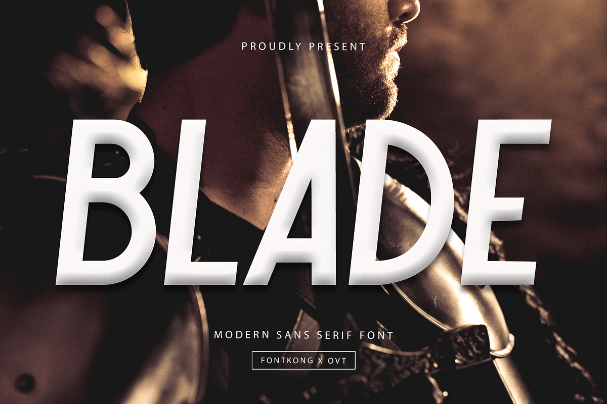 Blade - Modern Sans Serif Font, a Sans Serif Font by overlaytemplates (Photo 1 of 5)