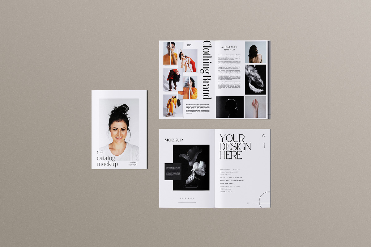 A4 Brochure / Catalog Mockup, a Books & Magazine Mockup by swsi-studio (Photo 4 of 6)