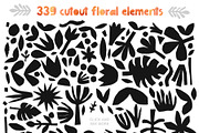 426 Cutout Floral Elements, a Decorative Illustration by Favete Art (Thumbnail 2 of 13)