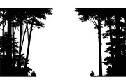 Forest Frame Silhouette SVG Bundle, an Illustration by jahid234 (Thumbnail 5 of 51)