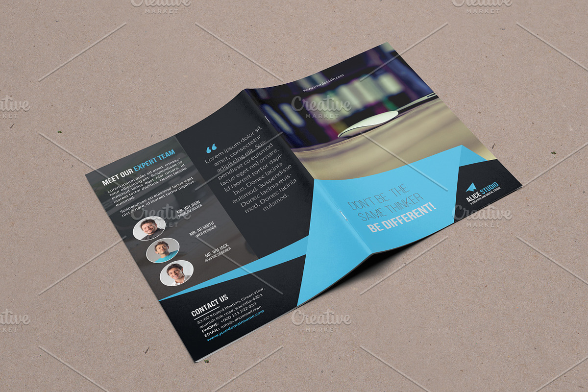 Corporate Bi-Fold Brochure Template, a Brochure Template by Alice_s (Photo 1 of 8)
