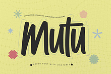 Mutu – Brush Font With Ligatures