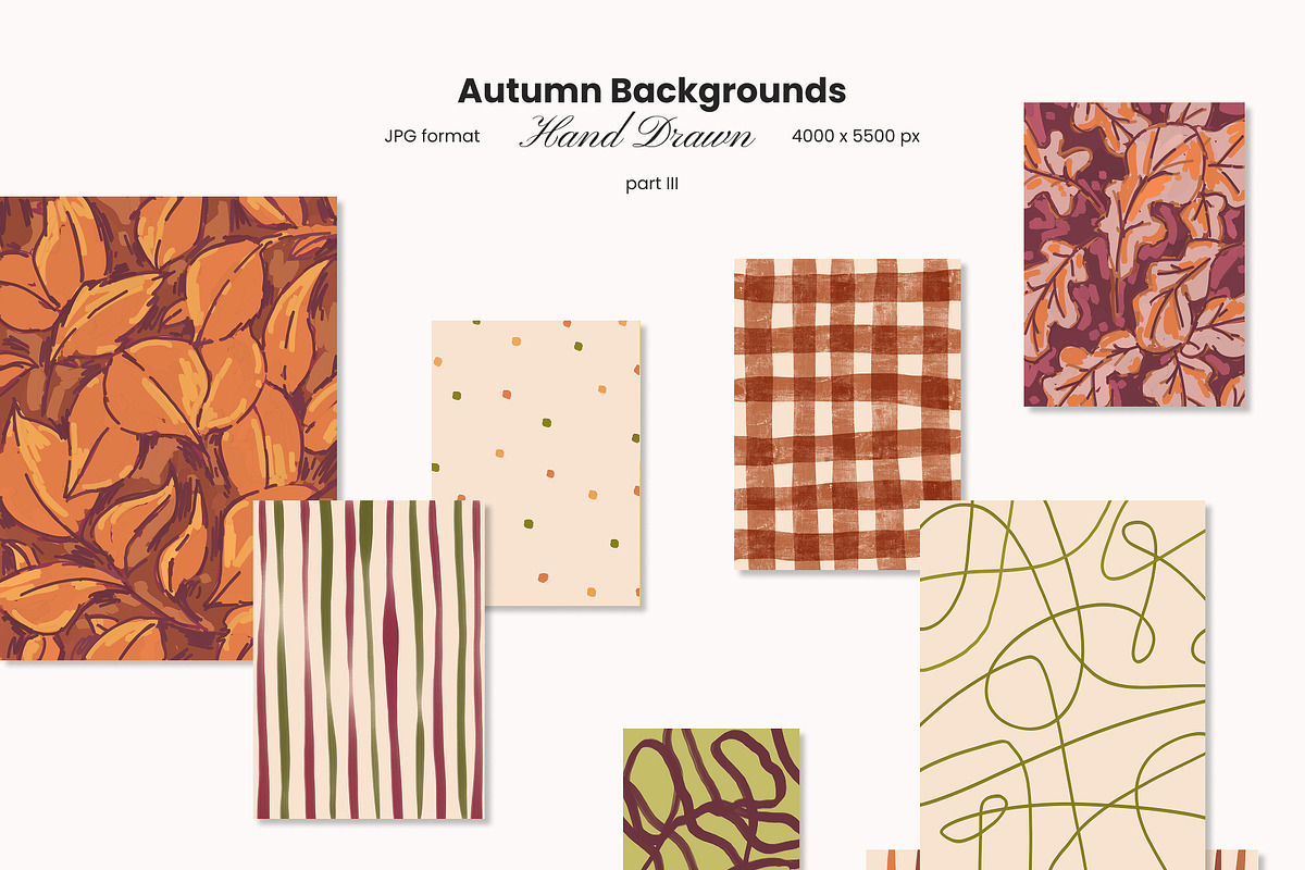 Hand Drawn Autumn Backgrounds, a Background Graphic by Yuliia Lashevska (Photo 9 of 10)