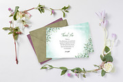 Floral Funeral Thank You Card, a Card Template by Template Shop (Thumbnail 2 of 4)