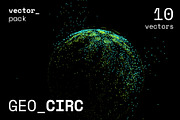 GEO_CIRC Vector Pack, a Background Graphic by codetoform (Thumbnail 1 of 14)