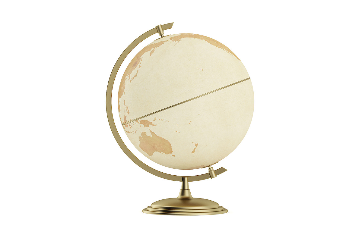 Antique Globe, an Object 3D Model by CGAxis (Photo 3 of 6)