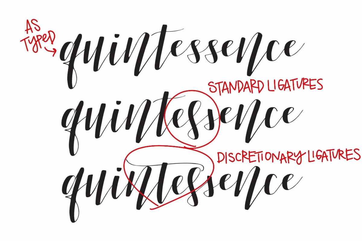 Quintessence Font preview 3