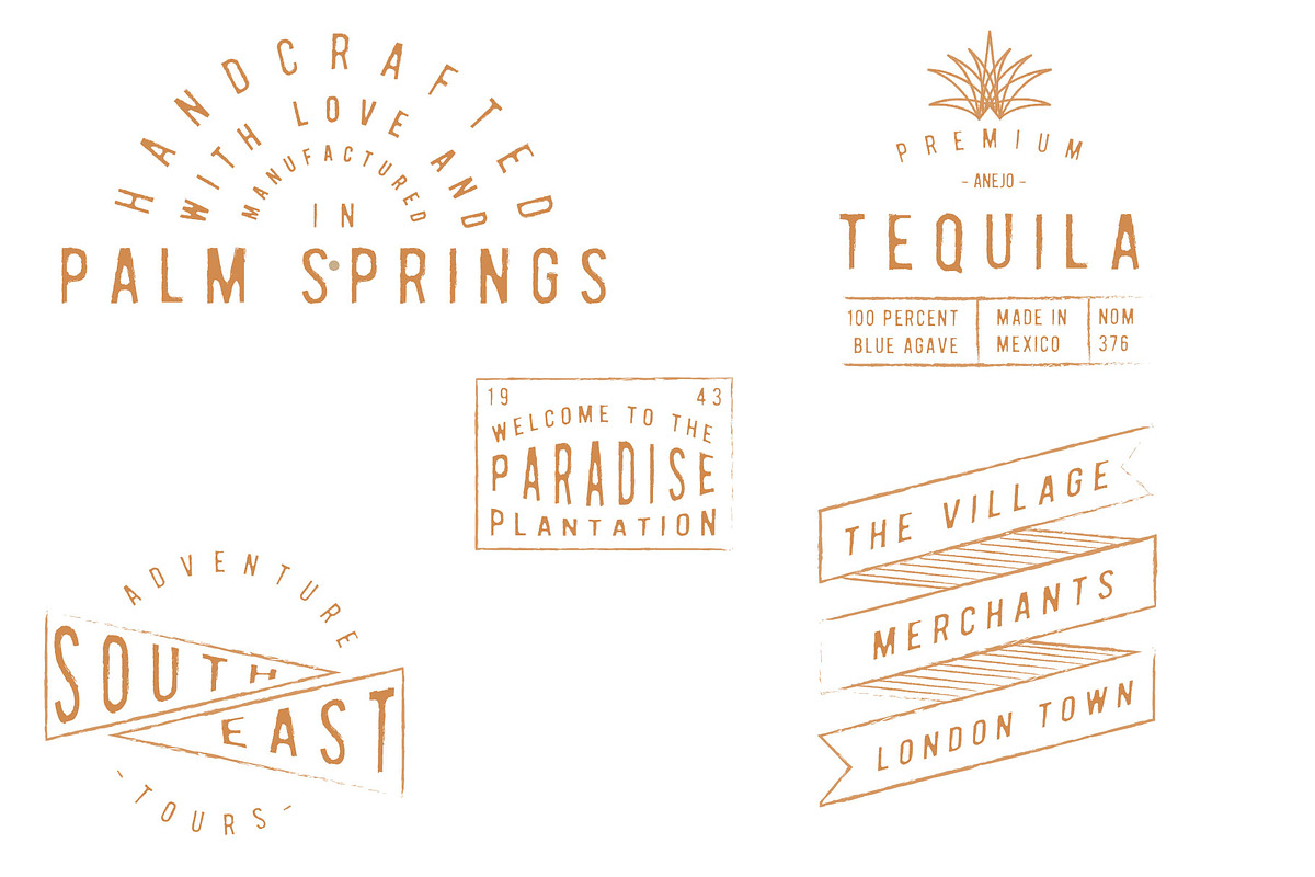 The vintage logo & font super bundle, a Branding & Logo Template by Tropical Type (Photo 4 of 16)