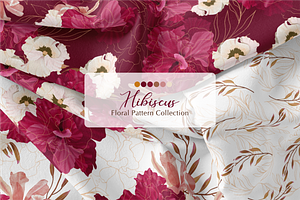 Hibiscus Floral Pattern Collection, a Pattern Graphic by Madebyia