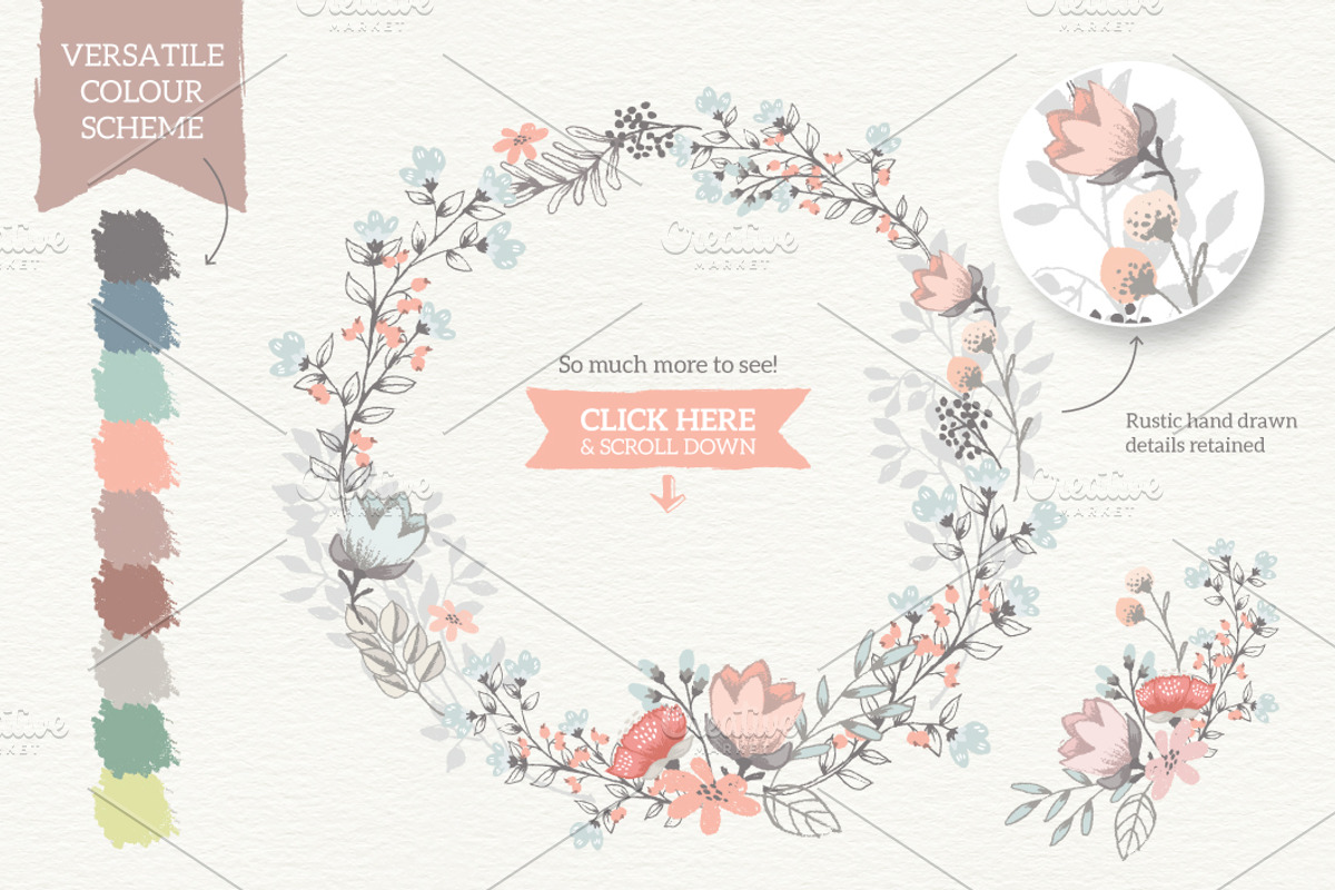 Really Rustic Vintage Wedding Kit, a Texture Illustration by Lisa Glanz (Photo 4 of 5)