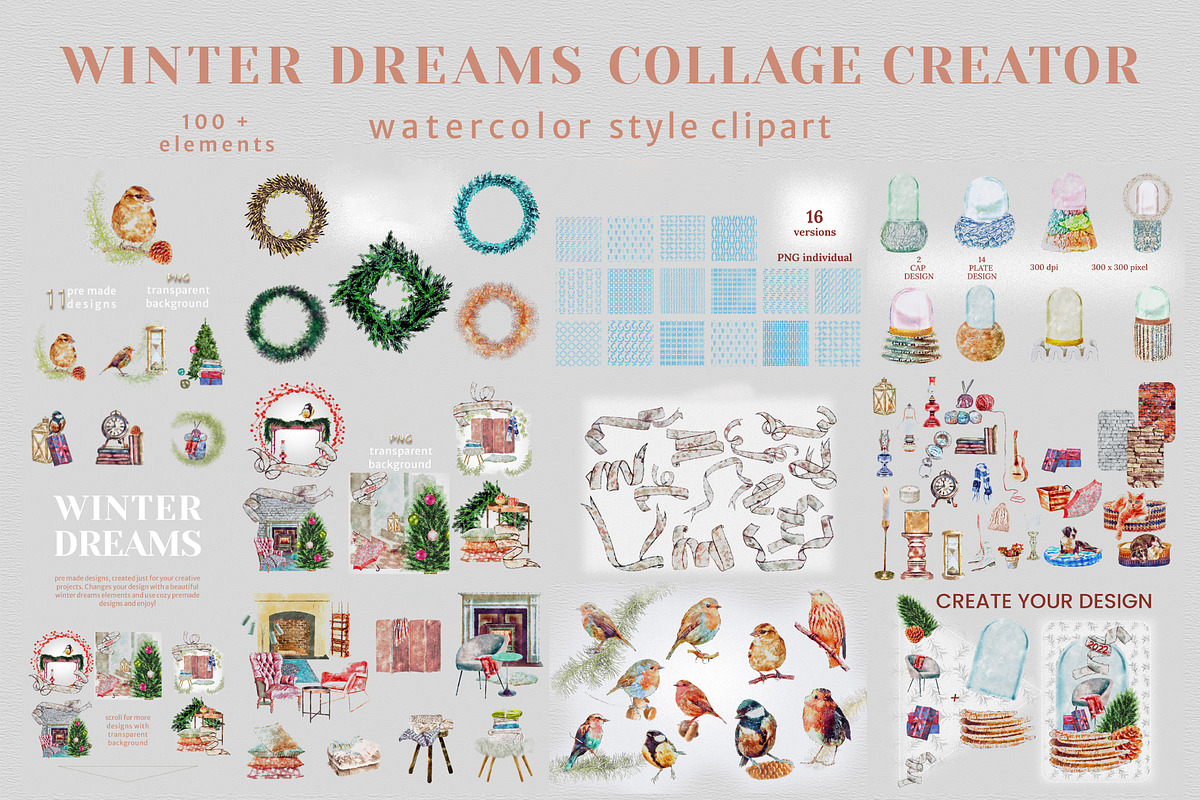 Winter Christmas - Collage creator, an Illustration by Pachel (Photo 2 of 15)