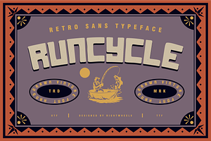 RUNCYCLE - Retro Display Font