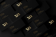 Black x Gold Business Card, a Business Card Template by MustaART (Thumbnail 1 of 2)