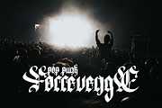 The Raid Letter - Blackletter, a Blackletter Font by Meizzaluna Design (Thumbnail 9 of 10)