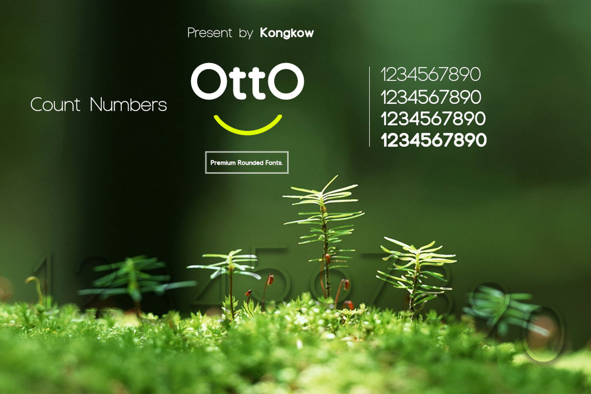 Otto Beautiful Rounded Fonts, a Sans Serif Font by Kongkow (Photo 2 of 5)