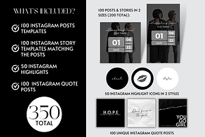 Black & White Instagram Template