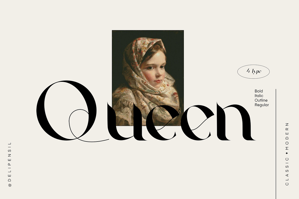 Agoka Modern Classic Typeface, a Serif Font by delipensil (Photo 2 of 11)