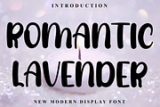 Romantic Lavender, a Sans Serif Font by InermediaSTUDIO (Thumbnail 1 of 8)