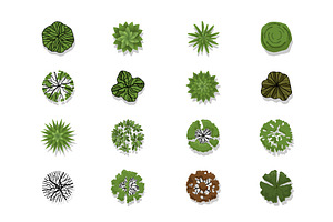 72 Vector Trees Top View