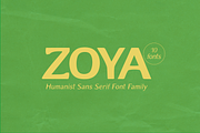 ZOYA, a Sans Serif Font by Mirela Gherman (Thumbnail 1 of 15)