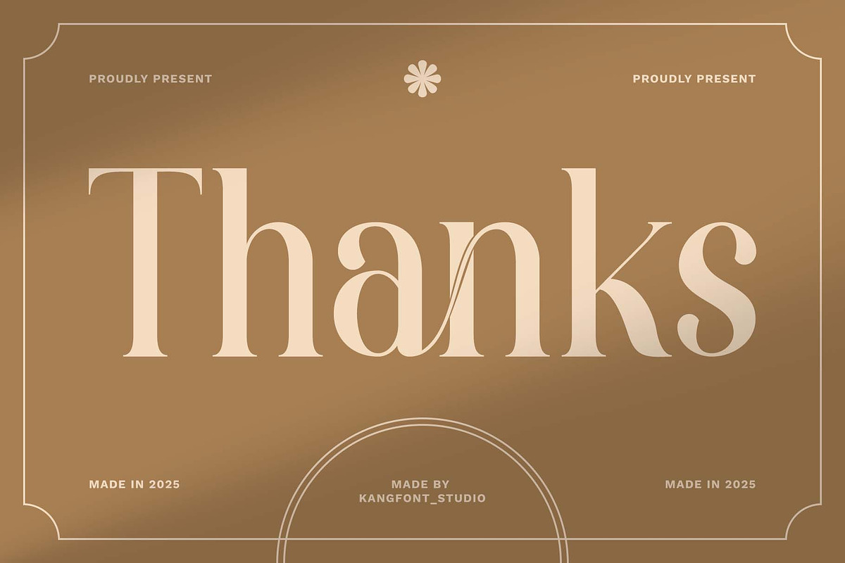 Ovalle – Elegant Display Serif Font, a Serif Font by kangfont Studio (Photo 12 of 12)