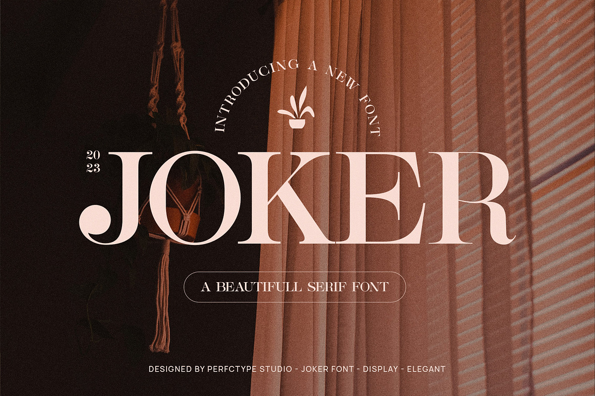 Joker Elegant Serif Font Typeface, a Serif Font by Perfectype (Photo 1 of 6)