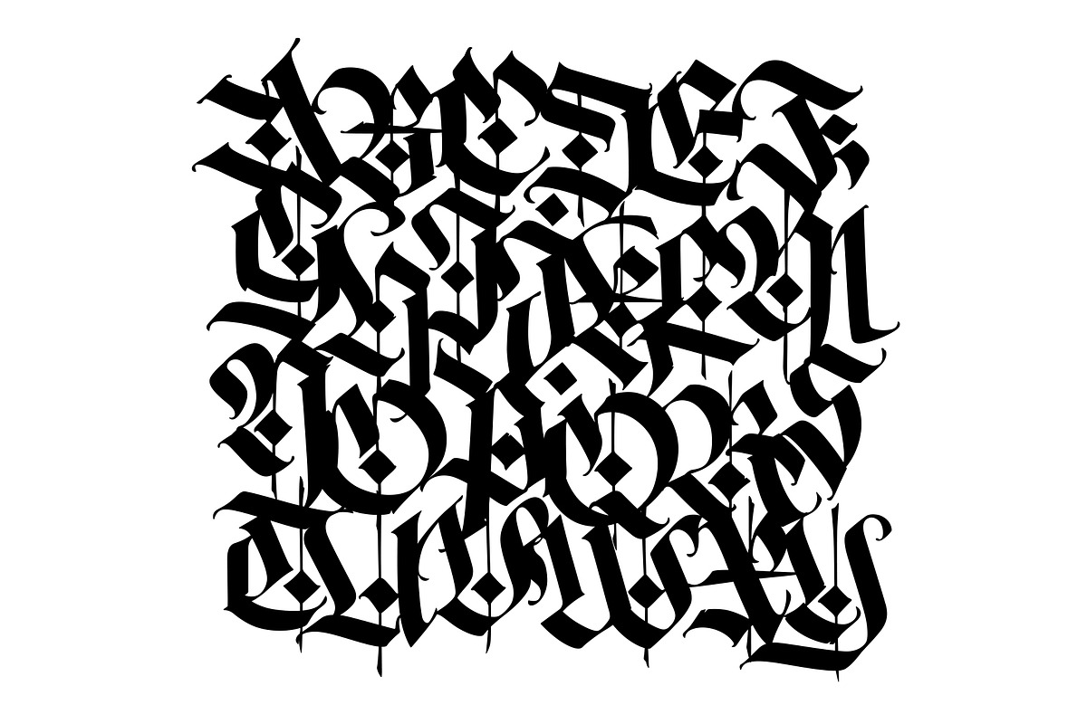 Gothic vector letters, an Object Graphic by GeekClick (Photo 6 of 7)