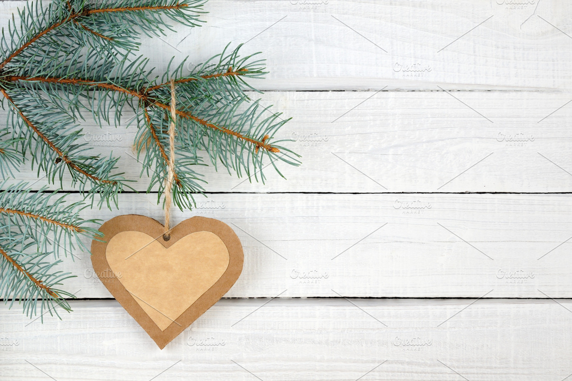 Paper heart featuring christmas, tree, and heart