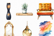 Home Decor Clipart Bundle, an Illustration by Craft Nest (Thumbnail 2 of 6)