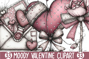 Moody Valentine Clipart, an Illustration by Designking (Thumbnail 1 of 4)