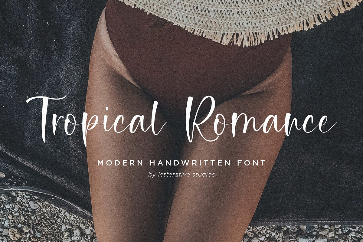 Tropical Romance - Handwritten Font, a Script Font by Letterative Studio (Photo 1 of 5)