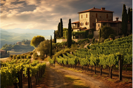 Landscape of tuscany winery scenic, a Nature Photo by Ylivdesign