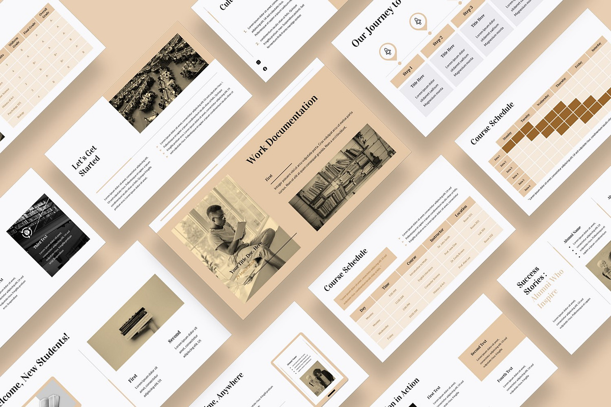 College Presentation Template preview 4