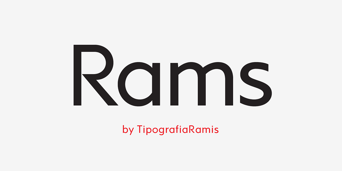 Rams, a Sans Serif Font by TipografiaRamis (Photo 1 of 5)
