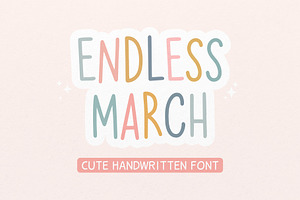 Endless March Font - Bold Font