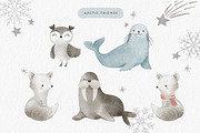 Arctic Animals Watercolor Clipart, an Animal Illustration by Point and Poem (Thumbnail 2 of 6)