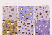 Whimsy witch. Halloween illustration, a Seasonal Illustration by kondratya (Thumbnail 10 of 13)