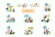 Childrens set with tropic forest, an Object Graphic by rosypatterns (Thumbnail 3 of 4)