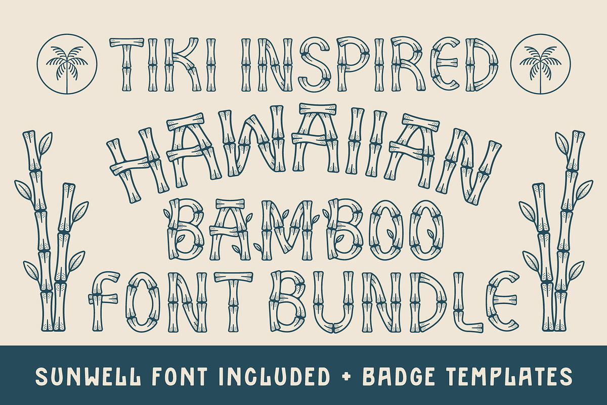 Hawaiian Bamboo Font Duo, a Sans Serif Font by NienowBrand (Photo 1 of 12)