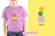 Be Cool - cute cartoon summer fruit, a Decorative Illustration by Barkova Nadya (Thumbnail 7 of 7)