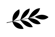 Botanical Leaf Silhouette Bundle, an Illustration by Creativeshirt (Thumbnail 45 of 51)