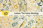 Lemon Terrazzo Geology Seamless, a Pattern Graphic by FloridPrintables (Thumbnail 1 of 7)