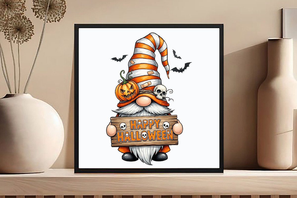 Happy Halloween Gnome PNG, an Icon by DreamCafeArt (Photo 6 of 7)