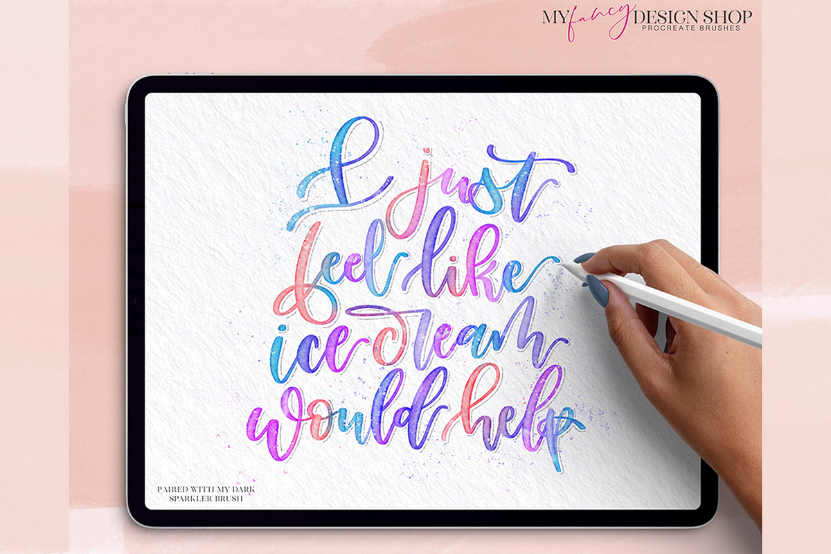 Procreate Watercolor Brush Set, a Brush Add-On by My Fancy Design Shop (Photo 8 of 13)